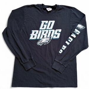 Majestic black Philadelphia Eagles long sleeve shirt Size M